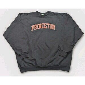 Princeton University Vintage Ivysport Crew Neck Black Sweatshirt Size XXL